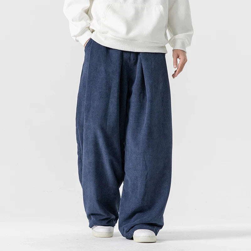 Army green wide-leg drawstring pants, a relaxed fit for casual wear and 90s street fashion.