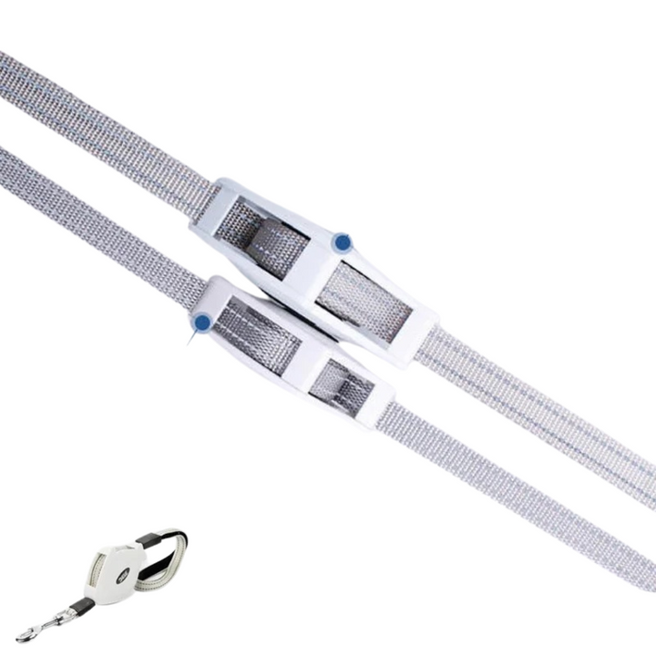 Pet supplies: Retractable adjustable nylon leash for dogs & cats up to 66 lbs, easy-to-use outdoor gear.