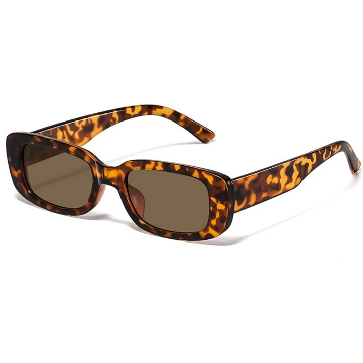 Unisex retro rectangular Y2K sunglasses with UV400 protection, a trendy accessory.