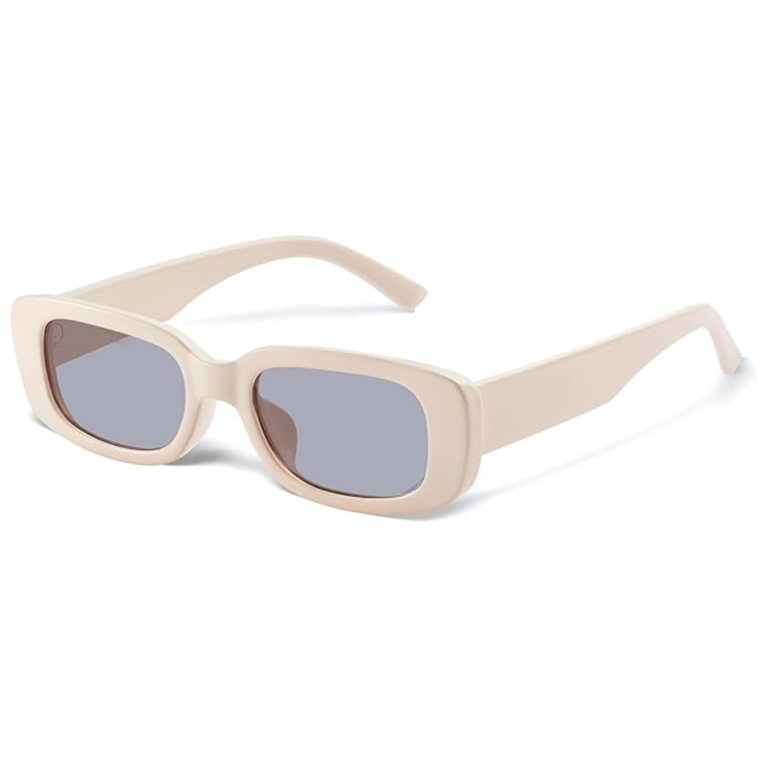 Trendy Y2K rectangular frames, fashion sunglasses for all with effective UV400.