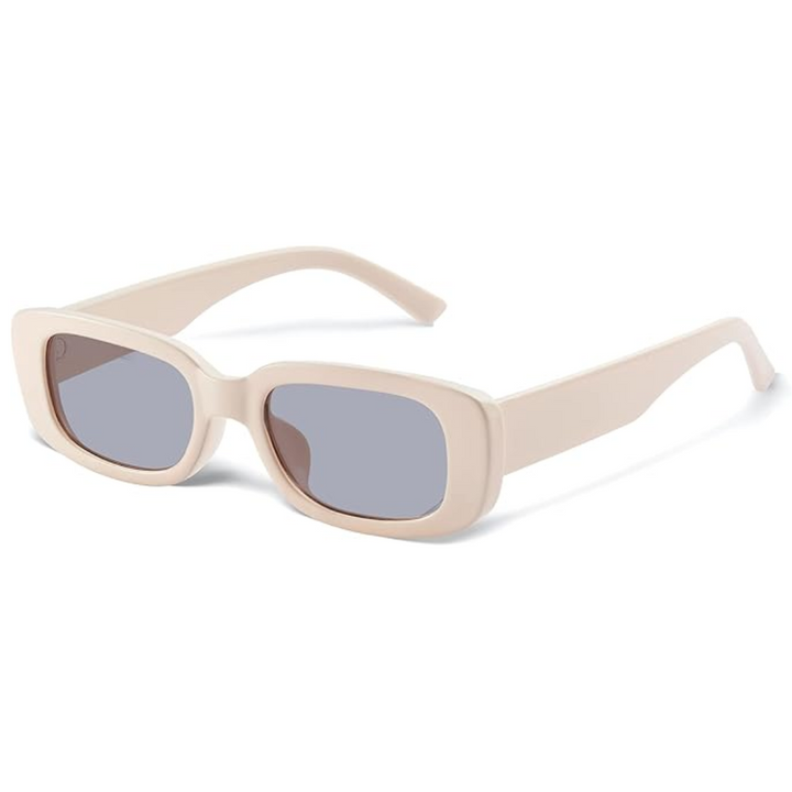 Trendy Y2K rectangular frames, fashion sunglasses for all with effective UV400.