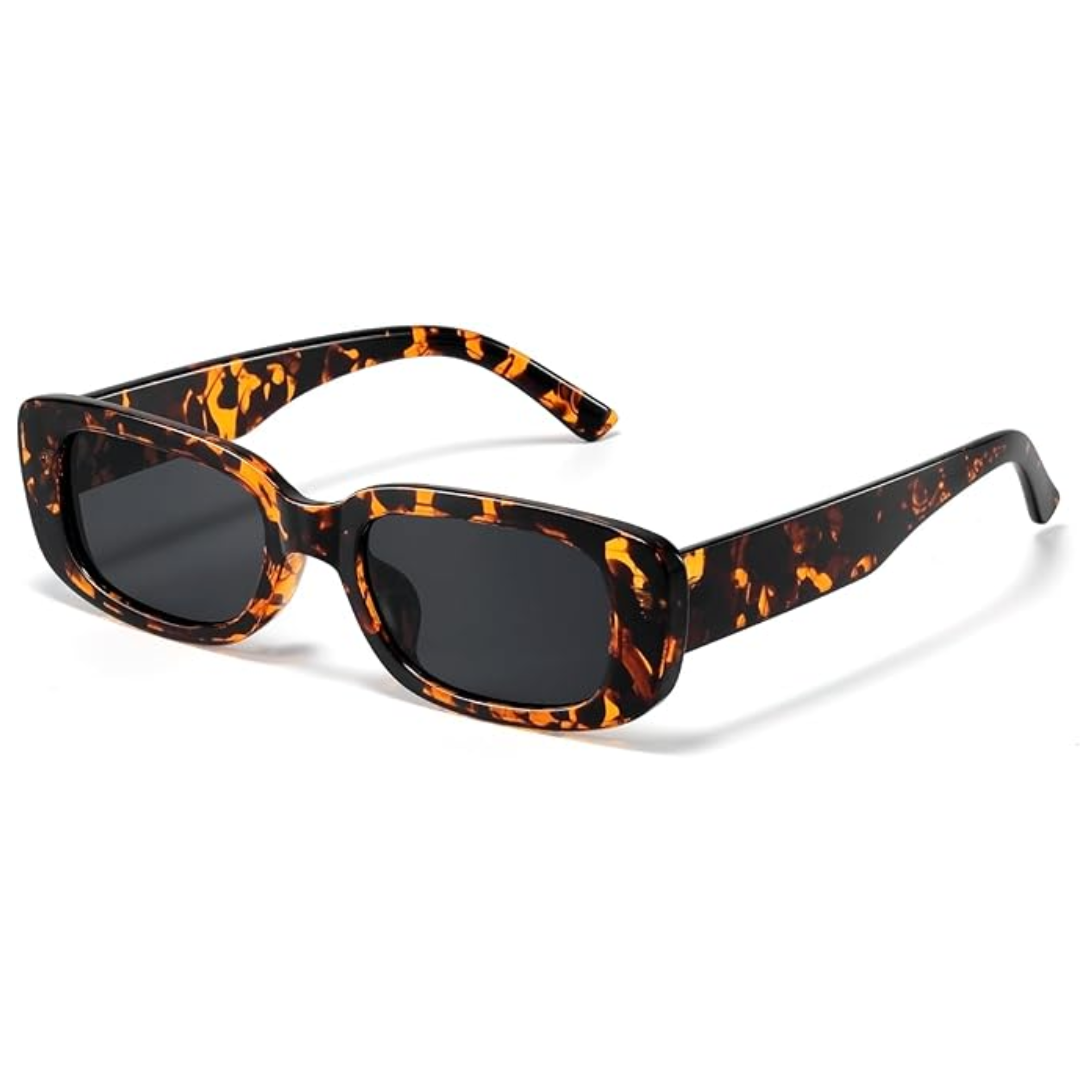 Fashionable Y2K rectangular frames, unisex design offering full UV400 eye protection.
