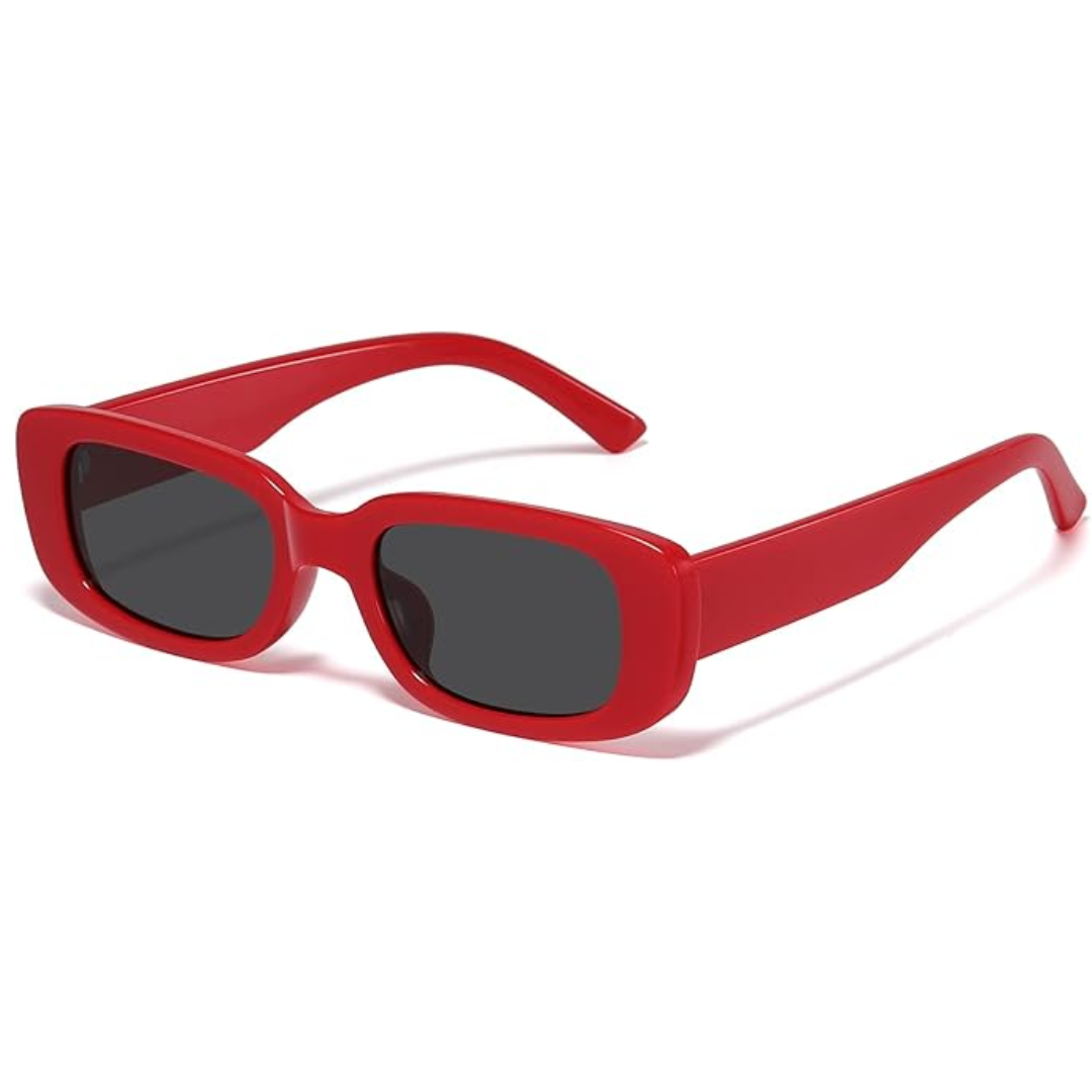 Stylish rectangular Y2K sunglasses, a must-have trendy accessory with UV400 sun protection.