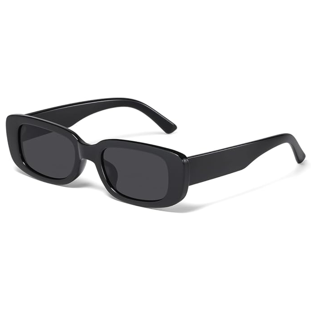Unisex retro rectangular Y2K sunglasses, ideal for a vintage look with UV400.