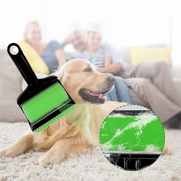 Gentle yet effective pet hair remover, safe for all fabrics while efficiently removing dog and cat fur.