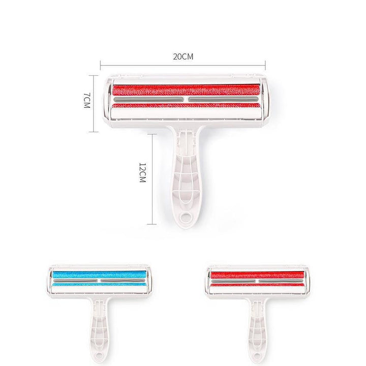 Manual pet hair remover, effortlessly collects pet fur, a sustainable lint roller solution.