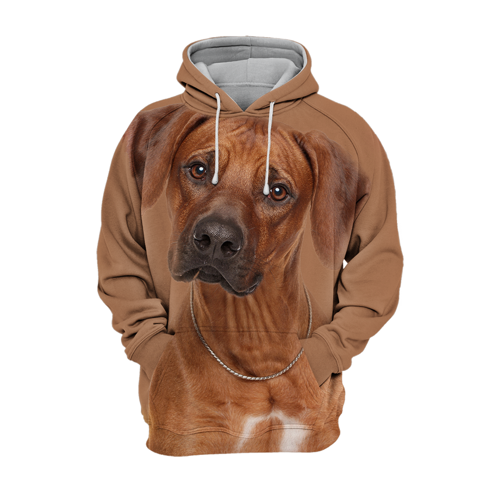 Unisex Rhodesian Ridgeback dog breed hoodie sweatshirt, perfect for dog lovers and casual wear.