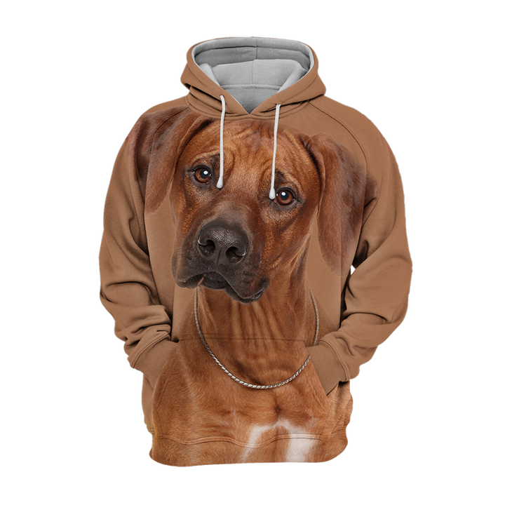Unisex Rhodesian Ridgeback dog breed hoodie sweatshirt, perfect for dog lovers and casual wear.