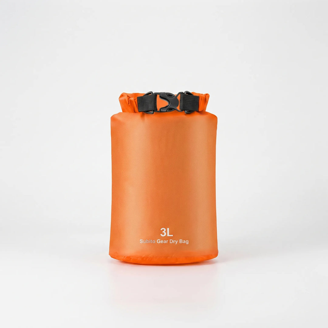 Waterproof roll-top dry bag, protects electronics & essentials for kayaking, boating, camping.
