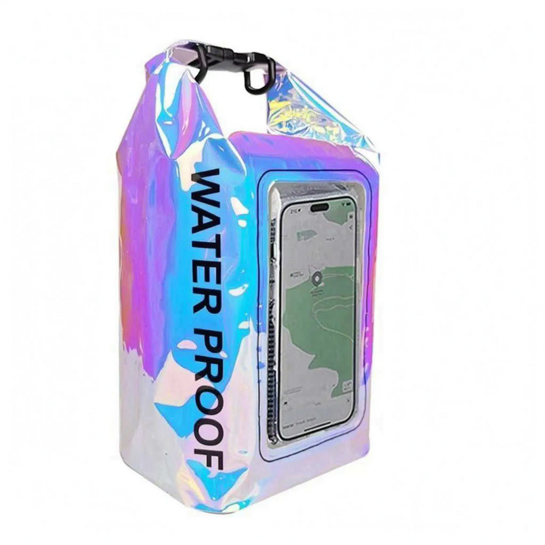 Secure your phone & gear! Roll-top waterproof dry bag, perfect for any wet environment with touchscreen window.