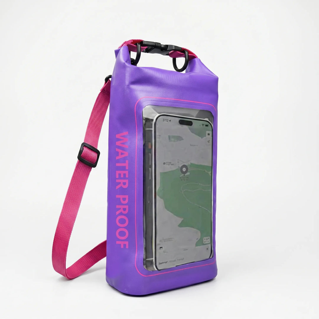 High-quality waterproof dry bag with touchscreen access, essential for any water sports enthusiast.