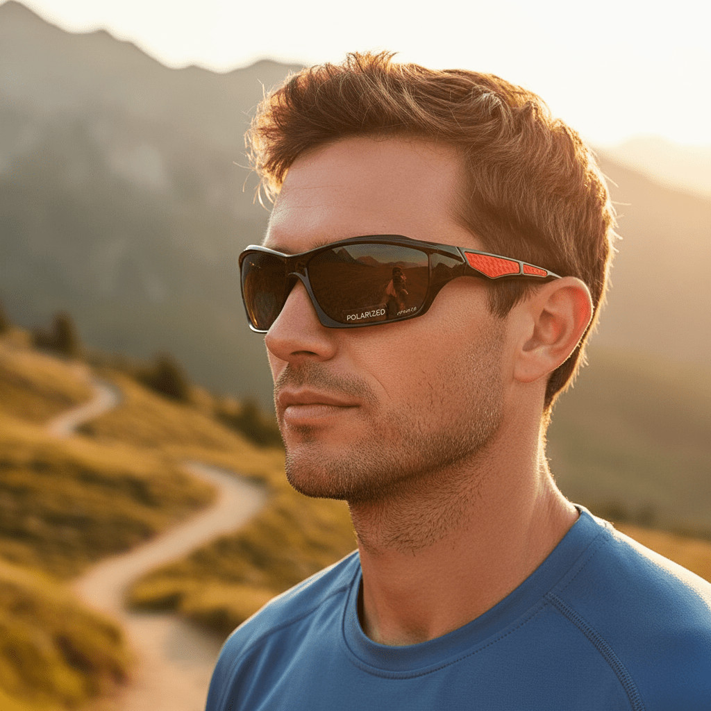 Unisex round polarized sunglasses offering UV400 eye protection. Stylish, lightweight shades for glare reduction.