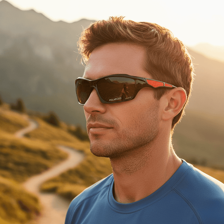 Unisex round polarized sunglasses offering UV400 eye protection. Stylish, lightweight shades for glare reduction.