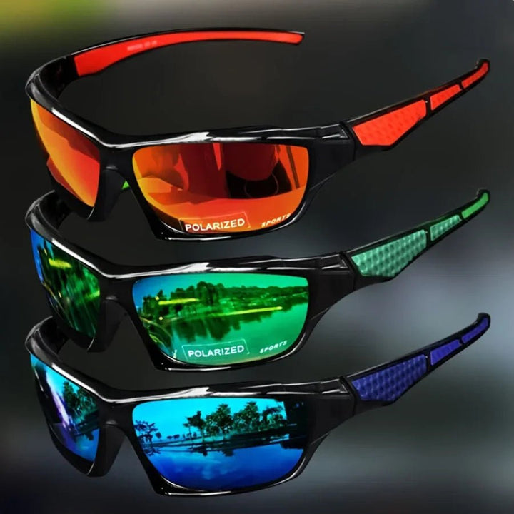 Unisex round polarized sunglasses for outdoor activities. UV400 protection & glare reduction, perfect for summer fashion.