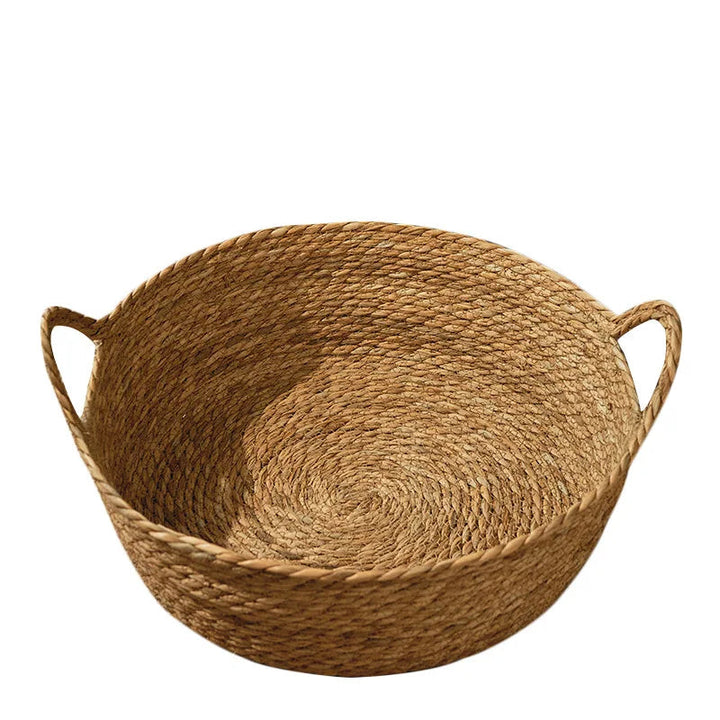 Unisex pet furniture: round rattan bed, breathable, suitable for any pet size