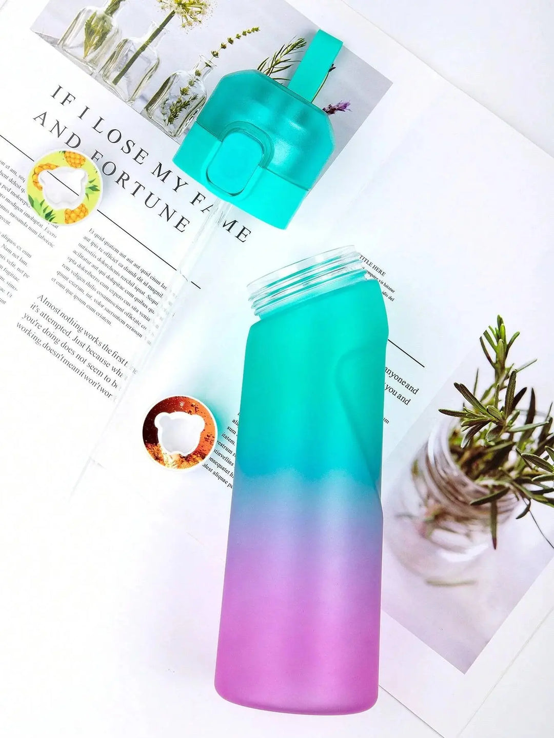 Durable reusable 0.65L scented water bottle, great for eco-friendly daily hydration.