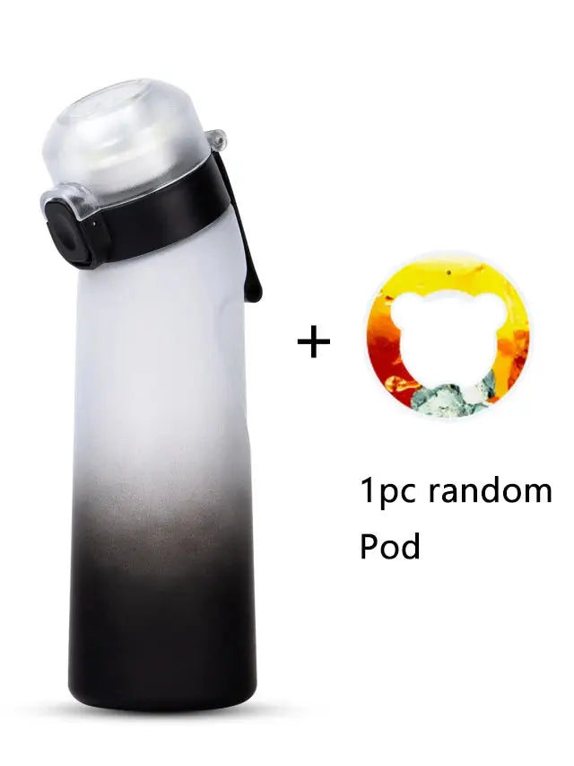 Portable 22 fl oz flavored water bottle, ideal for on-the-go aroma pod hydration.