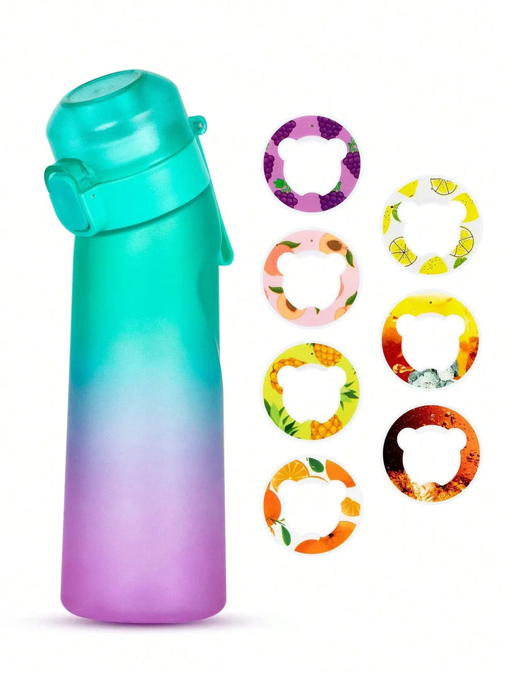 Unisex hydration bottle, 0.65L, using aroma pods for naturally flavored water.