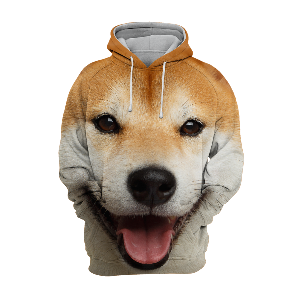 Unisex Shiba Inu Akita Dog print sweatshirt for pet lovers, made of comfortable polyester cotton blend