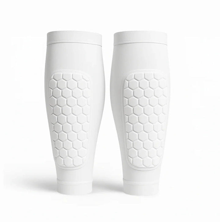Versatile unisex shin guard sleeves for ultimate athletic comfort in skiing, soccer, and sports.