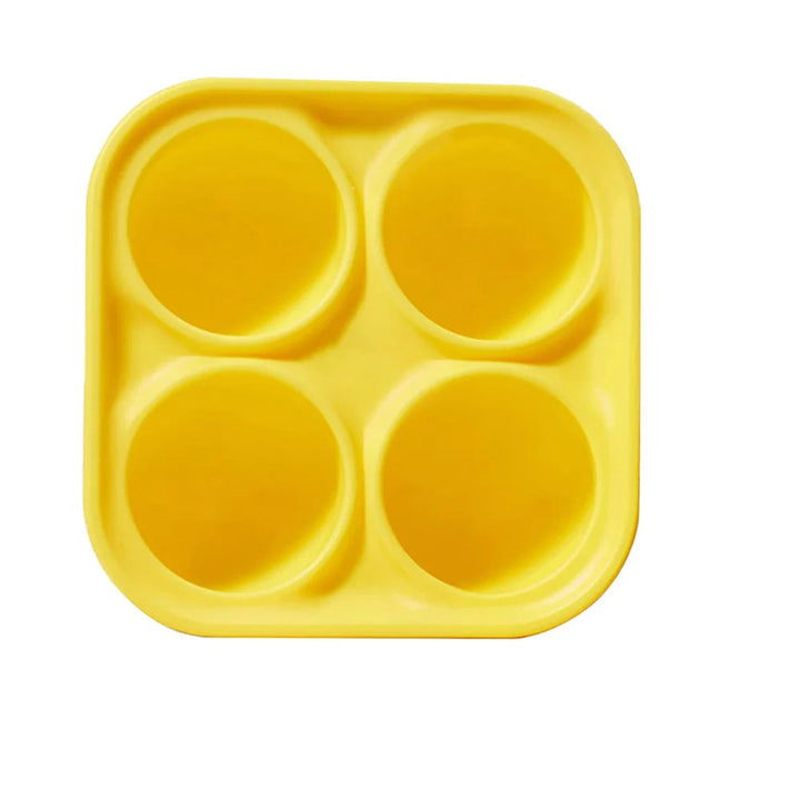 Durable silicone slow feeder dog bowl, gray, doubles as a chew toy, aiding digestion & preventing bloat.