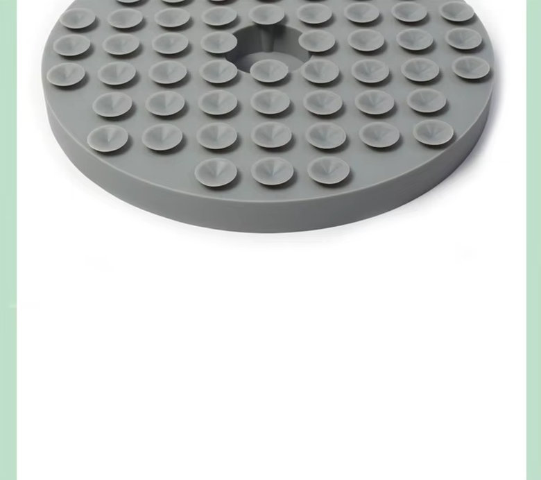 Pink slow feeder silicone mat for dogs, helps prevent indigestion & makes mealtime last longer.