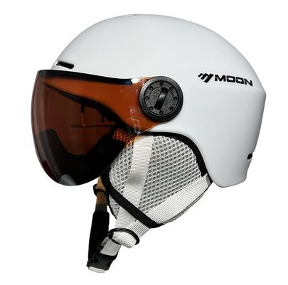 Grey unisex protective helmet for skiing & snowboarding, ultimate safety & comfort in winter sports.
