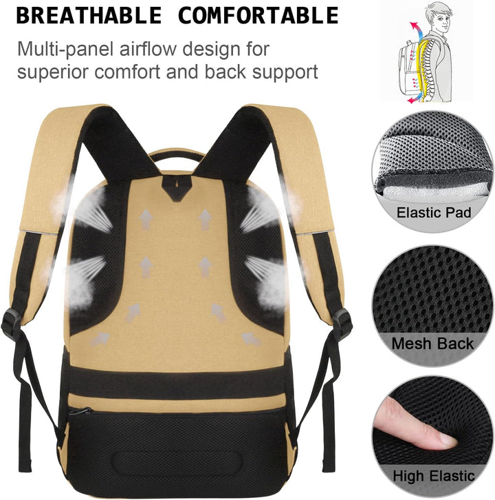 Contemporary anti-theft USB charging backpack, designed for secure and comfortable transport.
