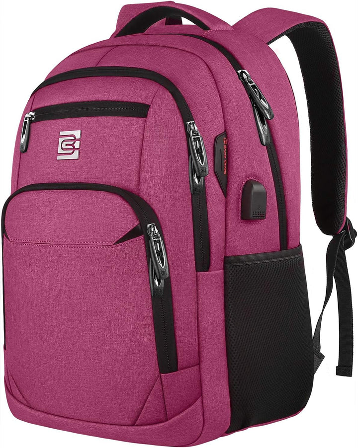 Sleek anti-theft backpack with built-in USB charger, ideal for modern commuters and students.