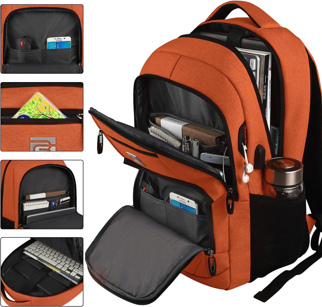 Everyday essential anti-theft backpack, slim, USB charging, perfect for busy lifestyles.