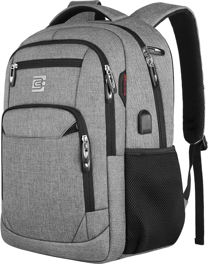 Student-friendly anti-theft backpack, secure tech pockets & USB charging for school & campus.