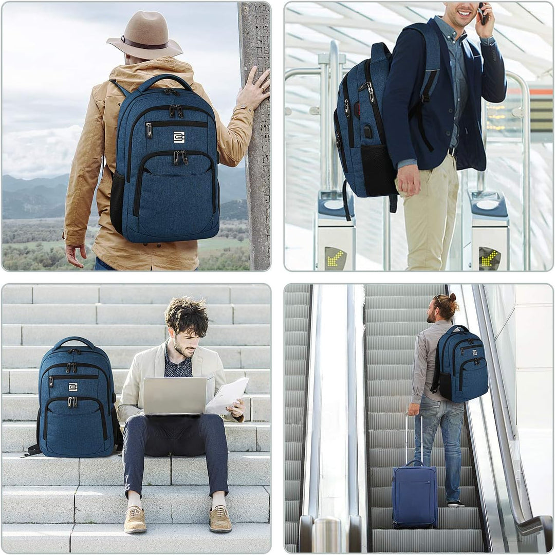 Secure everyday carry backpack, anti-theft pockets, spacious interior, USB charging for gadgets.