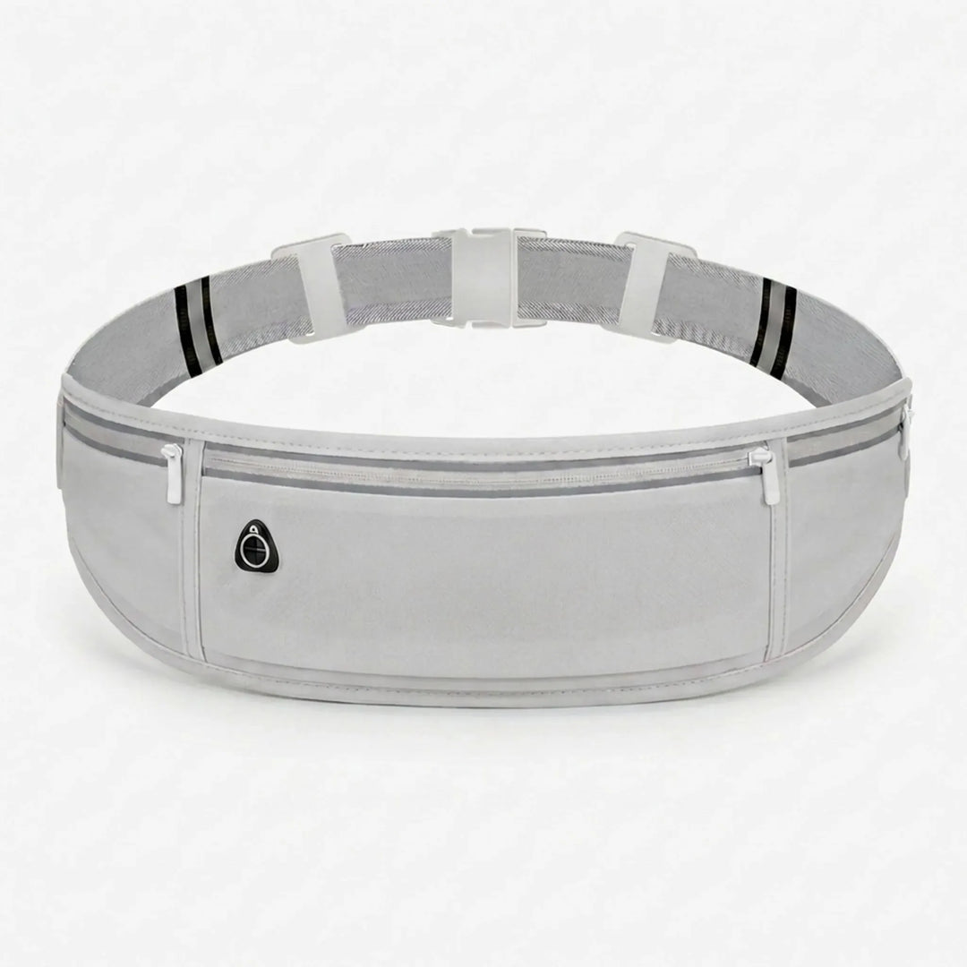 Compact unisex sports fanny pack, perfect workout gear. Secure pockets for phone, keys & cards while active.