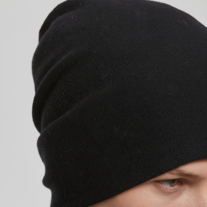 Casual unisex slouchy beanie, a versatile warm hat and stylish accessory for everyday comfort.