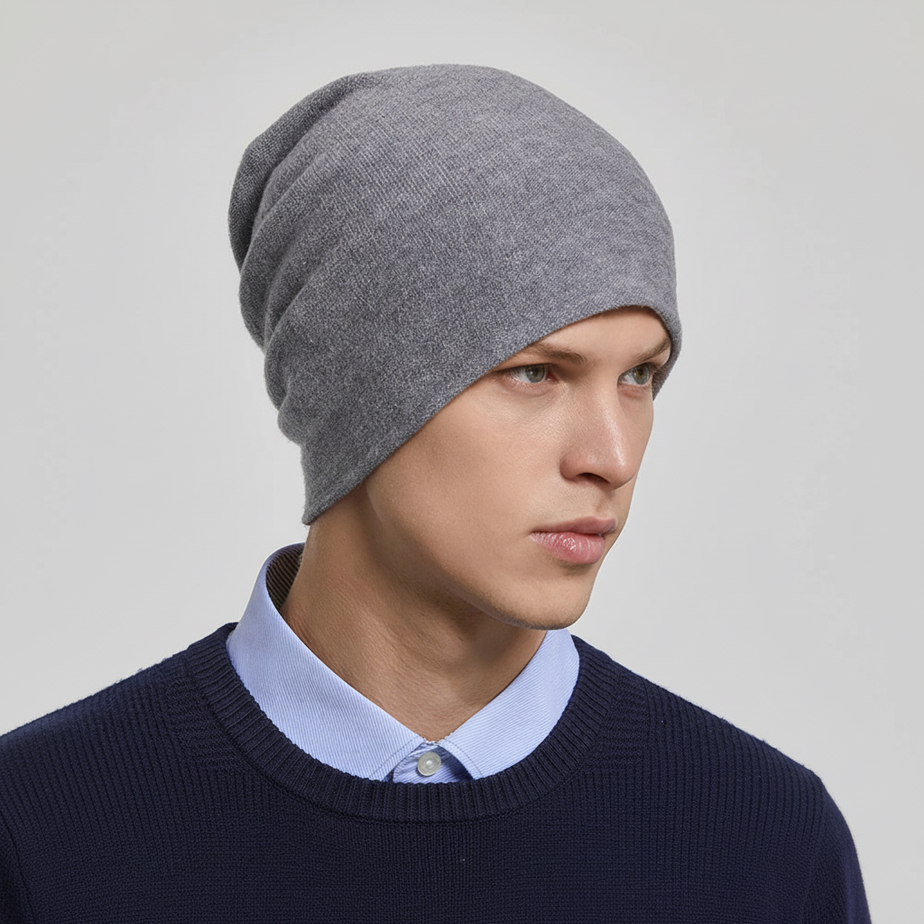 Versatile unisex slouchy beanie, a perfect casual accessory for everyday style and cozy comfort.
