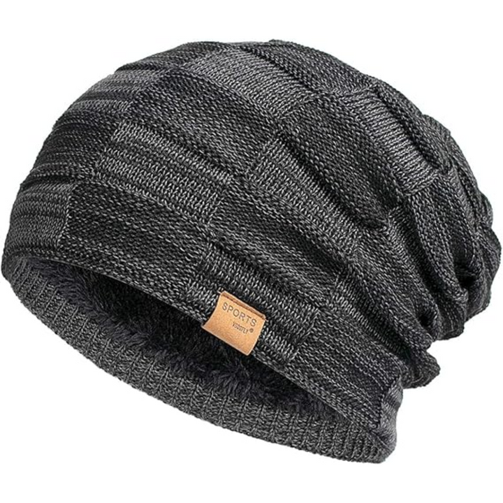 Unisex slouchy winter beanie hat. Warm, stylish, and perfect cold weather cap.