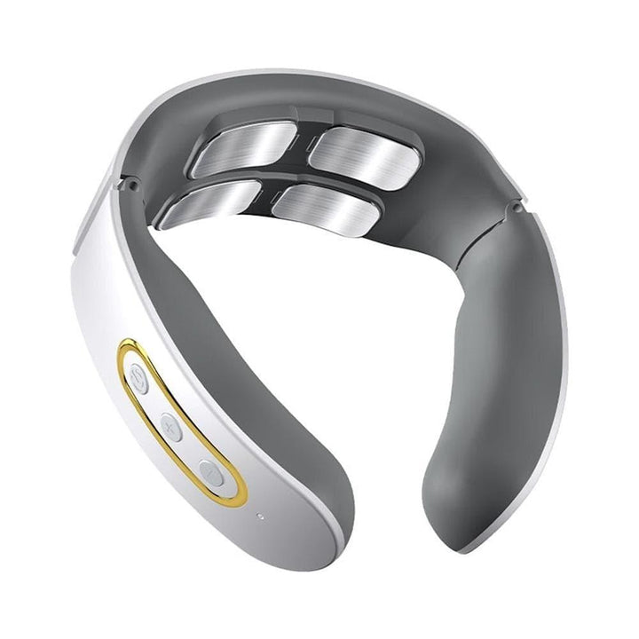 Unisex Smart 4D Neck & Shoulder Massager with heat relief for pain & muscle relaxation. Portable.