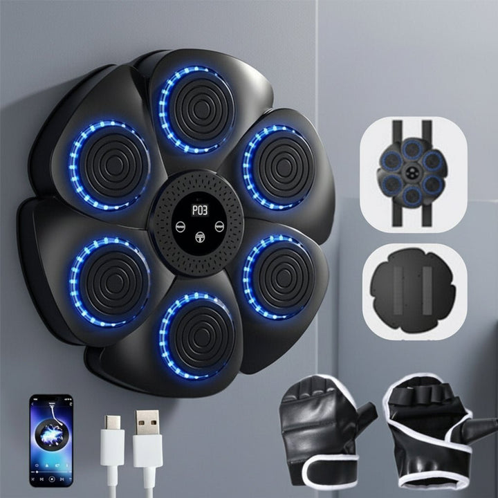 Digital Punch Machine for fitness, offering Bluetooth audio & responsive RGB lights. Great for home exercise & fun.