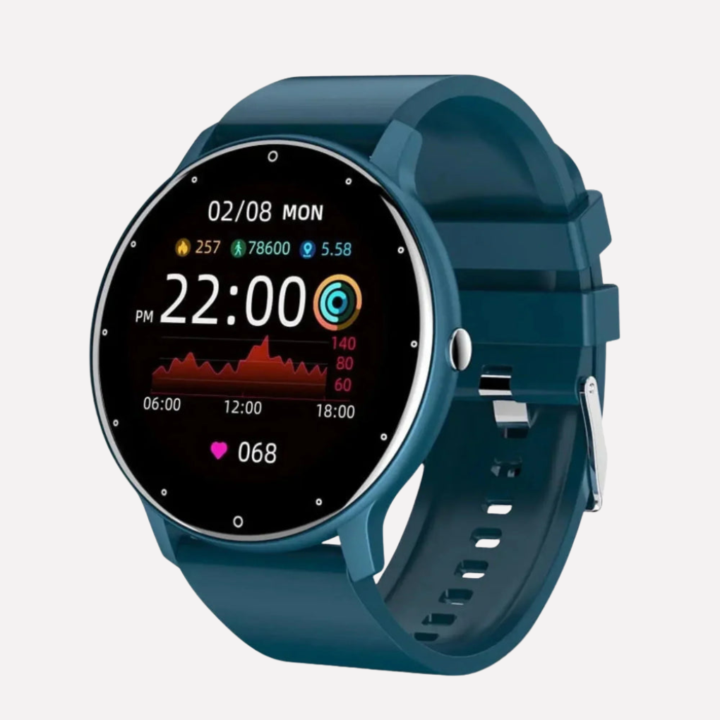 Advanced Fitness Tracker with real-time heart rate, blood oxygen & activity tracking. Health wearable.