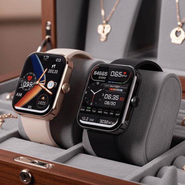 Unisex Smart Health Watch, non-invasive wellness monitoring, glucose, heart rate, sleep & fitness tracker.