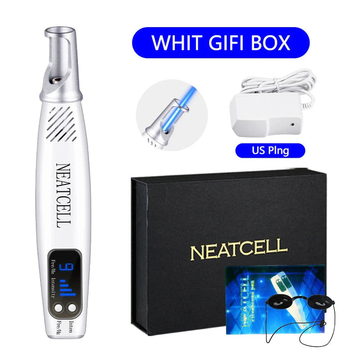 Unisex Smart Laser Pen for quick tattoo, dark spot, and freckle removal. Home beauty device for clearer skin.