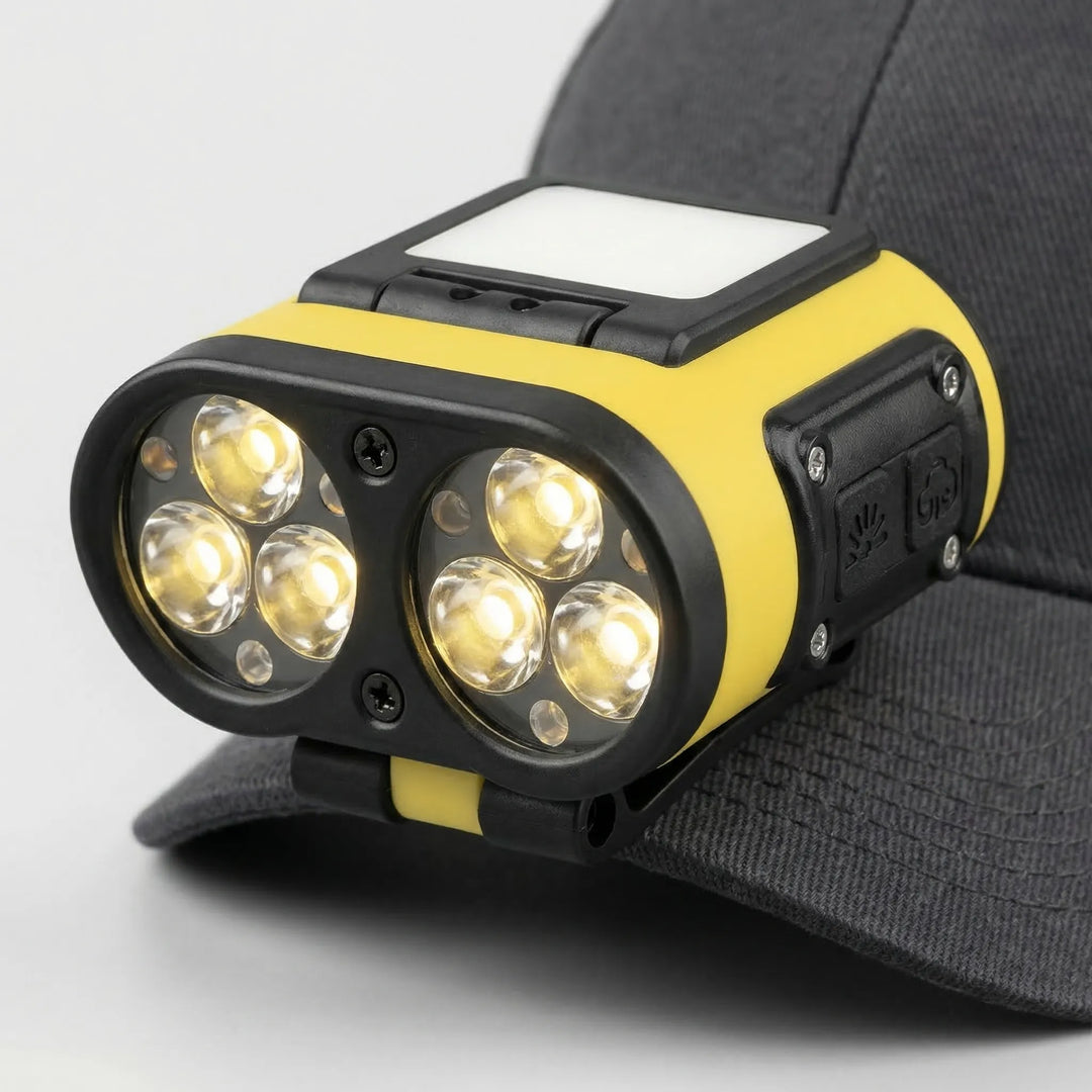 Hands-free lighting with this smart clip-on headlamp for caps, great for walking dogs or reading outdoors.