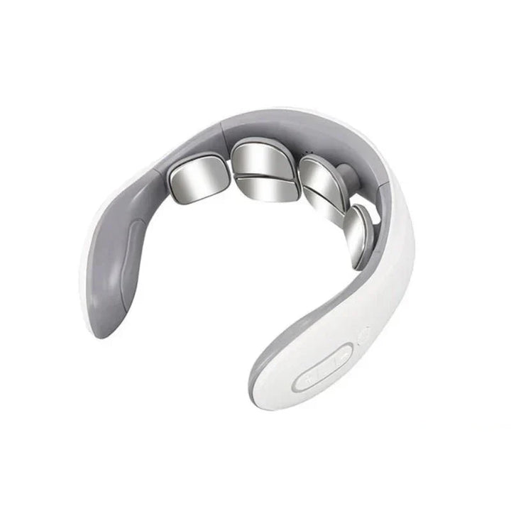 Achieve ultimate relaxation & stress relief with this unisex smart heat & vibration neck massager.
