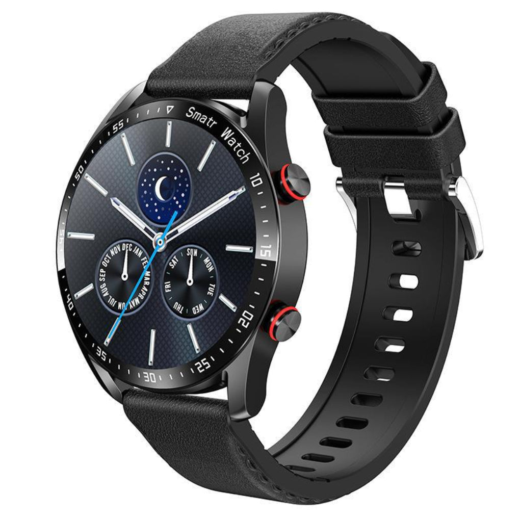 Unisex smartwatch for Bluetooth calls, health tracking, & fitness monitoring. Features heart rate, SpO2.