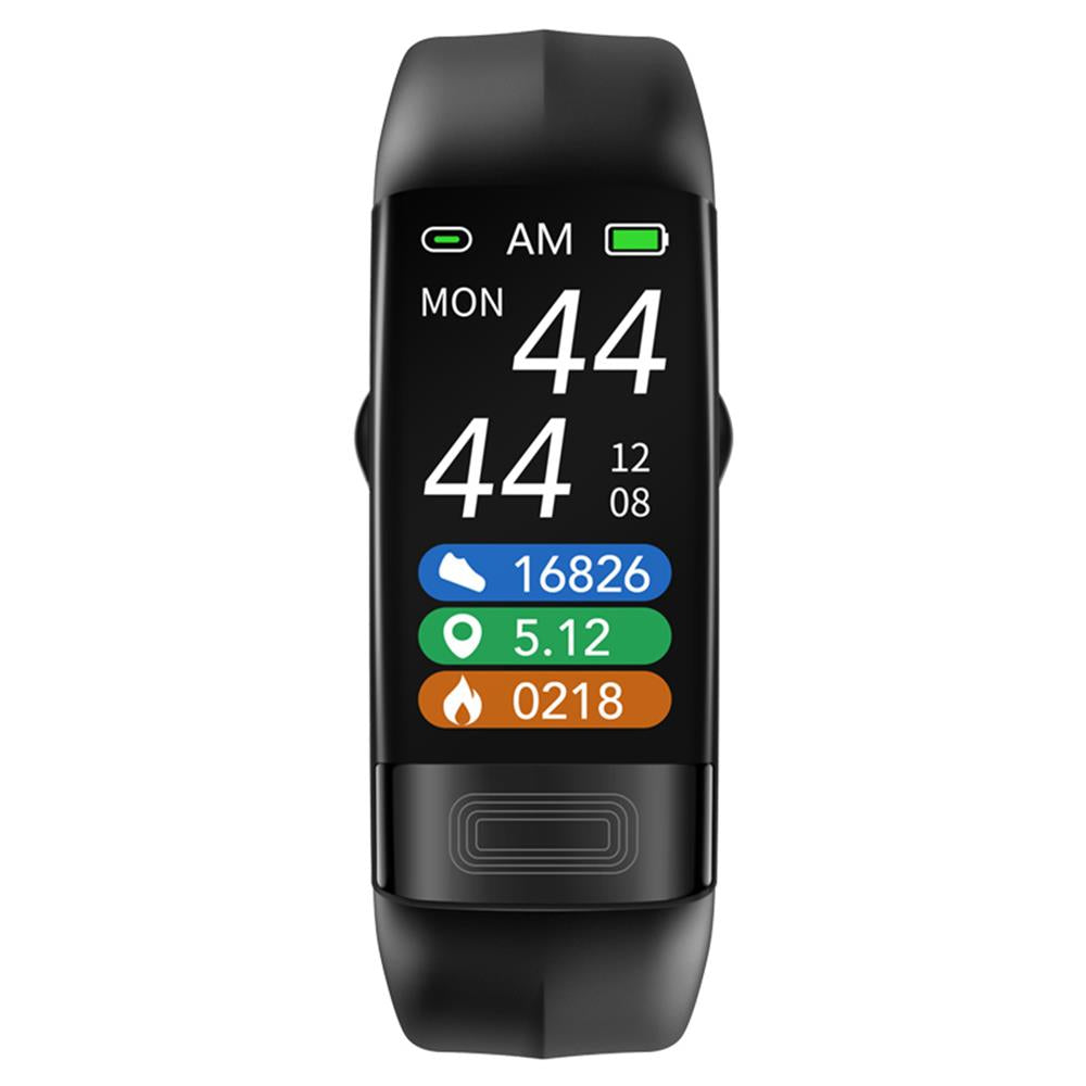 Unisex wrist blood pressure monitor and EKG smartwatch on arm. Health & fitness tracker for daily wellness.