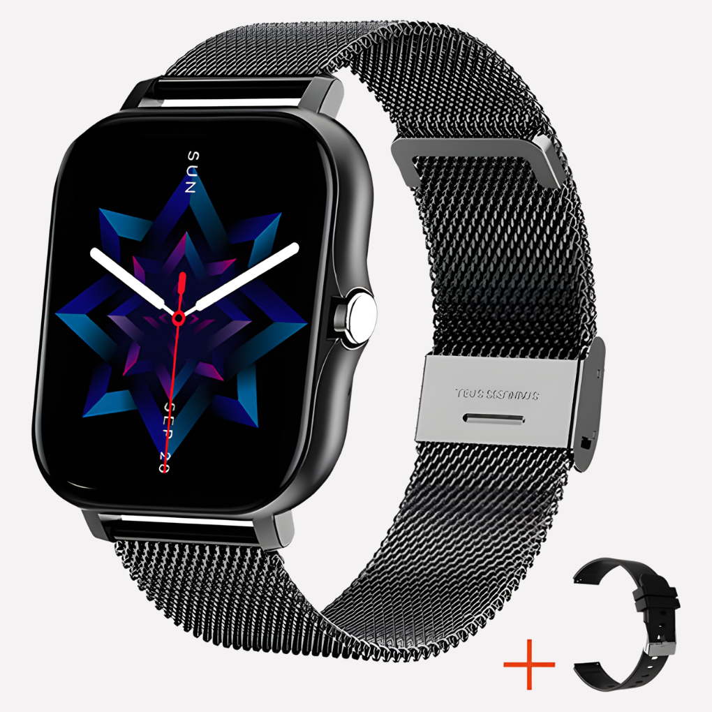 Unisex digital smartwatch, GPS tracker & SOS alert. Essential personal safety device for peace of mind.