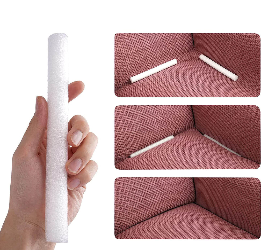 Unisex sofa cover grippers, anti-slip foam sticks for secure couch slipcovers, furniture care accessory