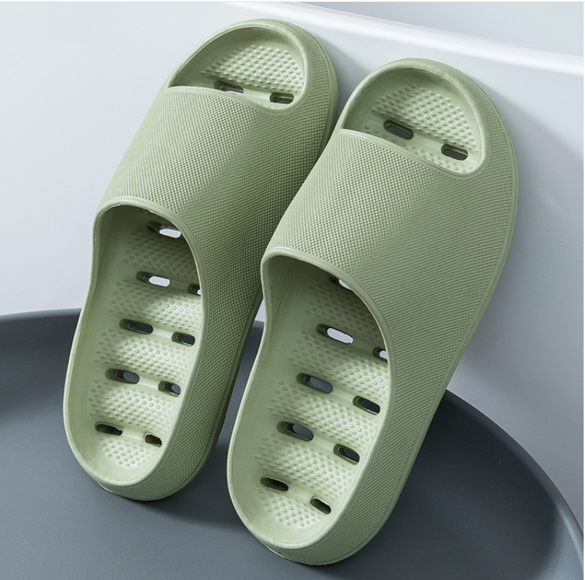 Non-slip unisex shower slippers for bathroom safety. Soft, lightweight cloud comfort. Perfect for indoor home use.