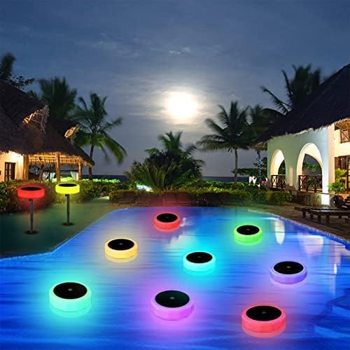 Unisex solar RGB floating light, waterproof and energy-efficient for any pool or spa