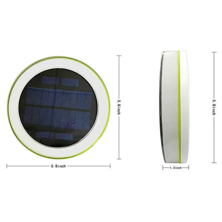 Vibrant RGB solar floating pool light showcasing multiple color options for party lighting